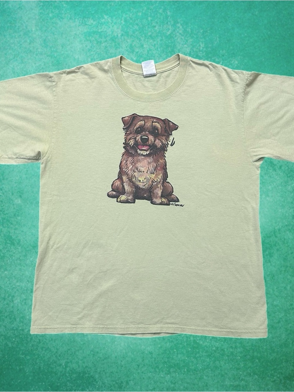 Y2K Norfolk Terrier Dog McCartney Art Shirt